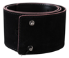 Costume National Black Leather Wide Waist Studded Women Belt In Black