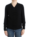 Costume National Elegant V-neck Lightweight Sweater In Black