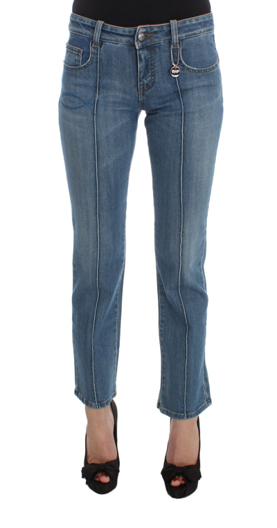 Costume National Slim-fit Cropped Jeans In Blue