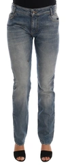 Costume National Blue Cotton Stretch Denim Jeans In Blue
