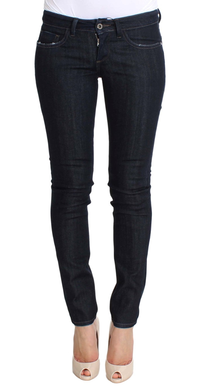 Costume National Cotton Stretch Slim Fit Jeans In Blue