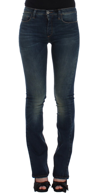 COSTUME NATIONAL COSTUME NATIONAL BLUE STRAIGHT LEG WOMEN'S JEANS