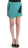 Costume National C'n'c   Wrap Mini Skirt In Blue
