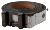 Costume National Brown Metallic Silver Leather Belt In Silver