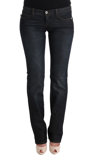 COSTUME NATIONAL COSTUME NATIONAL GRAY COTTON SLIM FLARED WOMEN'S JEANS