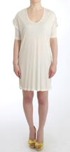 Costume National Chic White Modal Above-knee Dress In White