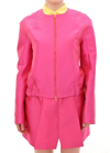 Cote Co|te Elegant Pink Silk Blend Women's Jacket In Pink