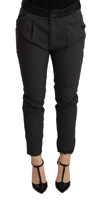 Cycle Gray Mid Waist Slim Fit Skinny Cotton Trouser In Gray