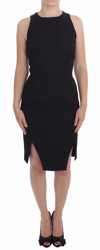 Daizy Shely Black Sheath Party Evening Knee Length Dress In Black