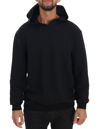 DANIELE ALESSANDRINI DANIELE ALESSANDRINI BLACK GYM CASUAL HOODED COTTON MEN'S SWEATER