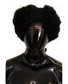 Dolce & Gabbana Black Cashmere Fur Women Beanie Women Hat In Black