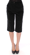 Dolce & Gabbana Black Cotton Shorts Pants In Black