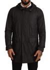 DOLCE & GABBANA DOLCE & GABBANA BLACK HOODED TRENCH COAT MEN'S JACKET