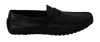 DOLCE & GABBANA DOLCE & GABBANA BLACK LIZARD LEATHER FLAT LOAFERS MEN'S SHOES