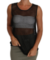 Dolce & Gabbana Elegant Black Mesh Sleeveless Blouse Top In Black