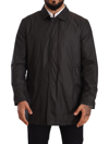 Dolce & Gabbana Black Polyester Mens Trench Coat Jacket In Black