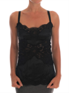 DOLCE & GABBANA DOLCE & GABBANA BLACK SILK STRETCH LACE WOMEN'S TOP