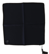 Dolce & Gabbana Elegant Silk Black Pocket Square Handkerchief In Black