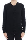Dolce & Gabbana Black Wool Button Cardigan Sweater Top In Black