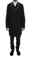 DOLCE & GABBANA DOLCE & GABBANA BLACK WOOL STRETCH 3 PIECE TWO BUTTON MEN'S SUIT