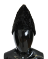 Dolce & Gabbana Black Xiangao Lamb Fur Beanie In Black