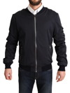 DOLCE & GABBANA DOLCE & GABBANA ELEGANT SILK BLEND BOMBER MEN'S JACKET