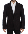 Dolce & Gabbana Bordeaux Alpaga Two Button Blazer In Bordeaux