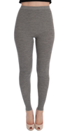 Dolce & Gabbana Gray Cashmere Stretch Tights In Gray