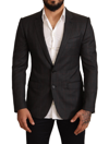 DOLCE & GABBANA DOLCE & GABBANA ELEGANT GRAY CHECK MARTINI MEN'S BLAZER