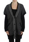 DOLCE & GABBANA DOLCE & GABBANA GRAY KNITTED CASHMERE WOMEN'S CARDIGAN