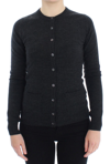 DOLCE & GABBANA DOLCE & GABBANA GRAY WOOL BUTTON CARDIGAN WOMEN'S SWEATER