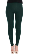 Dolce & Gabbana Green Cashmere Stretch Tights In Green