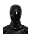 Dolce & Gabbana Green Fur Neck Collar Wrap Lambskin Scarf In Green