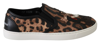 DOLCE & GABBANA DOLCE & GABBANA LEATHER LEOPARD #DGFAMILY LOAFERS WOMEN'S SHOES