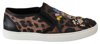 Dolce & Gabbana Elegant Leopard Print Loafers For Sophisticated Style In Brown