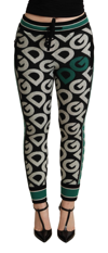 DOLCE & GABBANA DOLCE & GABBANA MULTICOLOR DG MANIA JOGGERS WOMEN'S SWEATPANTS