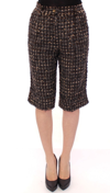 Dolce & Gabbana Multicolor Wool Shorts Pants In Multicolor