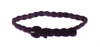 Dolce & Gabbana Purple Cotton Gold Logo Waist Belt In Purple