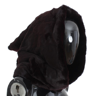 Dolce & Gabbana Green Weasel Fur Crochet Hood Scarf Hat In Gray