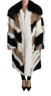 DOLCE & GABBANA DOLCE & GABBANA SHEEP FUR SHEARLING CAPE JACKET WOMEN'S COAT