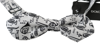 Dolce & Gabbana White Instruments Adjustable Neck Papillon Men Bow Tie In White