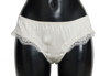 DOLCE & GABBANA DOLCE & GABBANA WHITE SILK LACE UNDERWEAR WOMEN'S BRIEFS