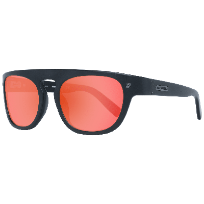 Dsquared² Dq0349 Mirrored Oval Sunglasses In Black