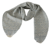 Ermanno Scervino Cotton Beige Blue Fantasy Print Scarf In Beige