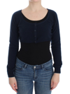 ERMANNO SCERVINO ERMANNO SCERVINO CHIC CASHMERE-BLEND CROPPED SWEATER IN WOMEN'S BLUE