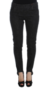Ermanno Scervino Elegant Slim Fit Blue Jeans In Black