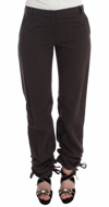 ERMANNO SCERVINO ERMANNO SCERVINO BROWN CHINOS CASUAL DRESS PANTS WOMEN'S KHAKIS