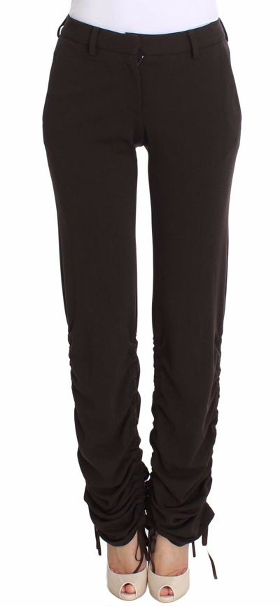 Ermanno Scervino Stretch Viscose Trousers In Black