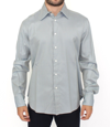 ERMANNO SCERVINO ERMANNO SCERVINO GRAY COTTON LONG SLEEVE CASUAL SHIRT MEN'S TOP