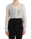 ERMANNO SCERVINO ERMANNO SCERVINO LINGERIE KNIT CROPPED WOOL SWEATER WOMEN'S CARDIGAN
